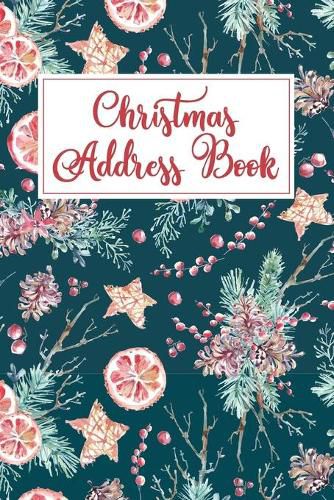 Cover image for Christmas Address Book: Holiday Card List Book & Organizer