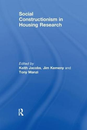 Cover image for Social Constructionism in Housing Research