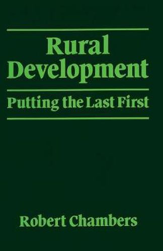 Cover image for Rural Development: Putting the last first