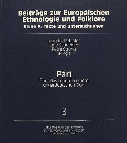 Cover image for Pari: Ueber Das Leben in Einem Ungardeutschen Dorf