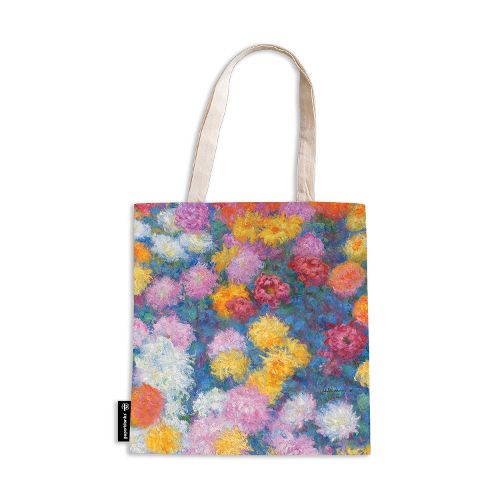 Monet's Chrysanthemums Canvas Bag