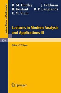 Cover image for Lectures in Modern Analysis and Applications III