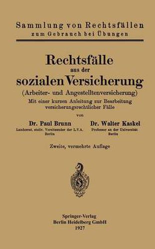 Cover image for Rechtsfalle Aus Der Sozialen Versicherung: Arbeiter- Und Angestelltenversicherung