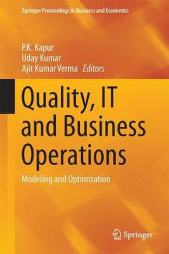 Cover image for Quality, IT and Business Operations: Modeling and Optimization