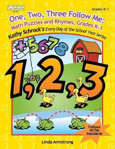 Cover image for One, Two, Three, Follow Me: Math Puzzles and Rhymes, Grades K-1