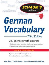 Cover image for Schaum's Outline of German Vocabulary, 3ed
