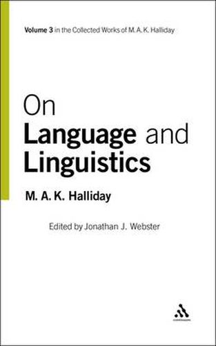 Cover image for On Language and Linguistics: Volume 3