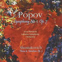 Cover image for Popov: Symphony No 1 Op 7
