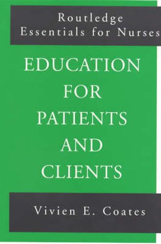 Cover image for Education For Patients and Clients