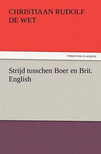 Cover image for Strijd Tusschen Boer En Brit. English