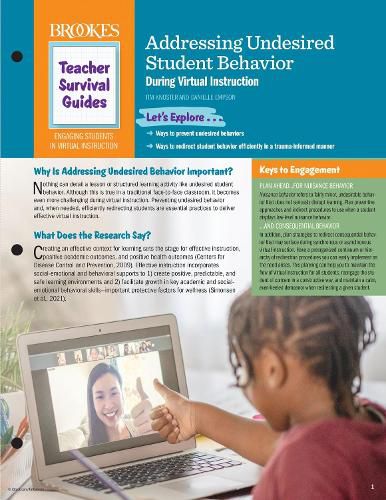 Cover image for Addressing Undesired Student Behavior During Virtual Instruction