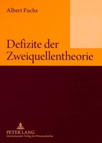 Cover image for Defizite Der Zweiquellentheorie