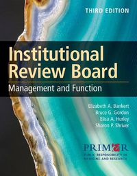 Cover image for Institutional Review Board: Management And Function