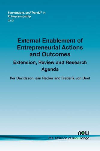 Cover image for External Enablement of Entrepreneurial Actions and Outcomes