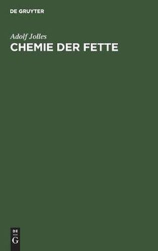 Cover image for Chemie der Fette