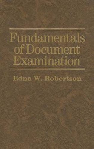 Cover image for Fundamentals of Document Examination