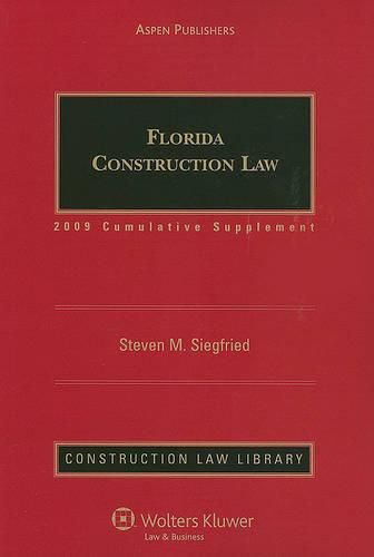 Cover image for Florida Construction Law: Cumulative Supplement