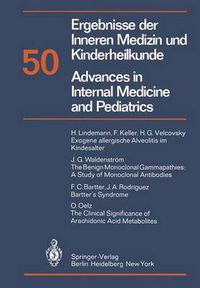 Cover image for Ergebnisse der Inneren Medizin und Kinderheilkunde / Advances in Internal Medicine and Pediatrics