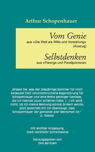 Cover image for Vom Genie Selbstdenken