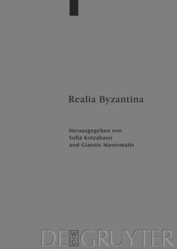 Cover image for Realia Byzantina