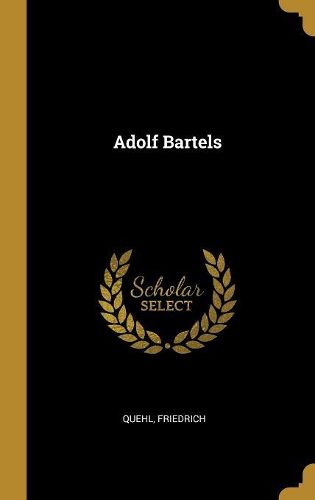 Cover image for Adolf Bartels