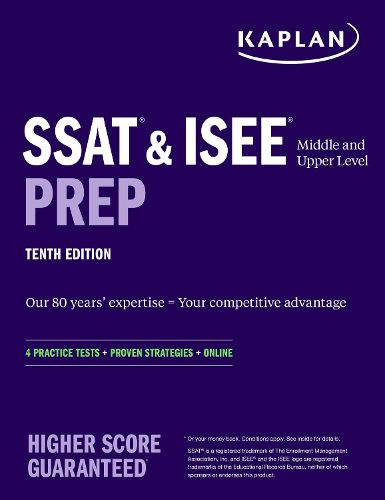 SSAT & ISEE Middle & Upper Level Prep: 4 Practice Tests + Proven Strategies + Online