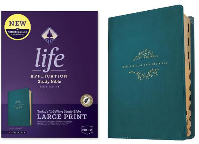 Cover image for NKJV Life Application Study Bible Third Edition, Large Print