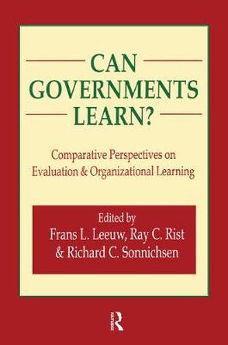 Cover image for Can Governments Learn?: Comparative Perspectives on Evaluation and Organizational Learning