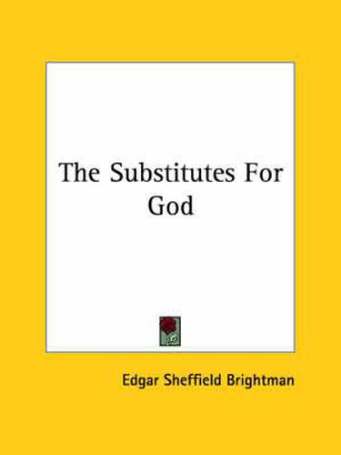 Cover image for The Substitutes for God