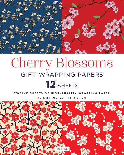 Cover image for Cherry Blossoms Gift Wrapping Papers - 12 Sheets: 18 x 24 inch (45 x 61 cm) Wrapping Paper