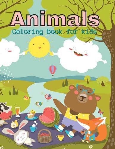 Cover image for Animals Coloring Book for kids