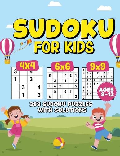 Cover image for Sudoku For Kids 8-12