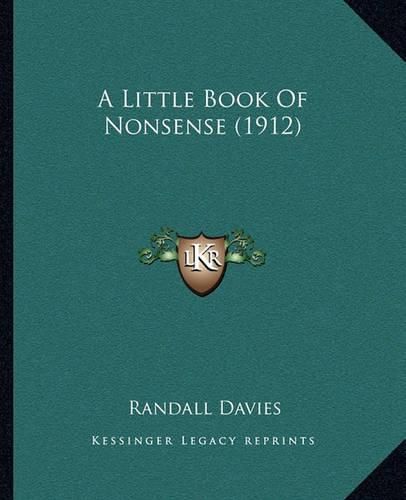 Cover image for A Little Book of Nonsense (1912)