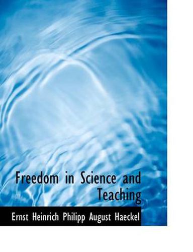 Cover image for Freedom in Science and Teaching