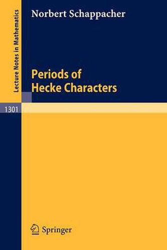 Cover image for Periods of Hecke Characters