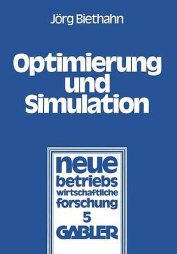 Cover image for Optimierung Und Simulation