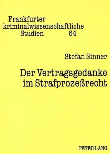 Cover image for Der Vertragsgedanke Im Strafprozessrecht