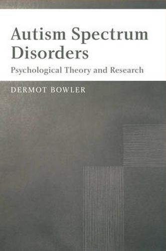 Cover image for Autism Spectrum Disorders: Psychological Approaches