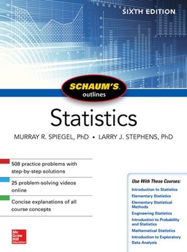 Cover image for Schaum's Outline of Statistics, Sixth Edition