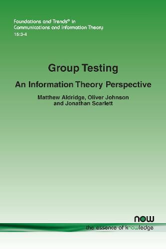 Cover image for Group Testing: An Information Theory Perspective