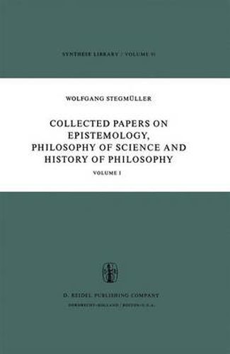 Cover image for Collected Papers on Epistemology, Philosophy of Science and History of Philosophy: Volume I