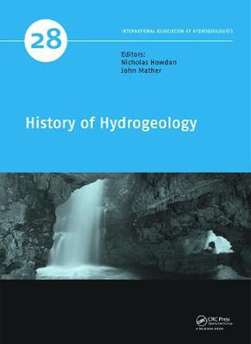 Cover image for History of Hydrogeology