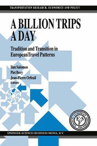 Cover image for A Billion Trips a Day: Tradition and Transition in European Travel Patterns