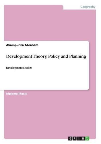 Cover image for Development Theory, Policy and Planning