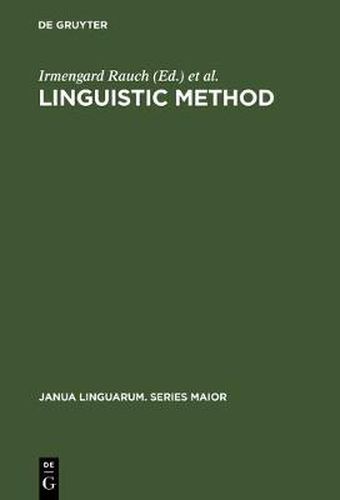 Linguistic Method: Essays in Honor of Herbert Penzl