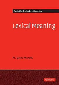 Cover image for Lexical Meaning