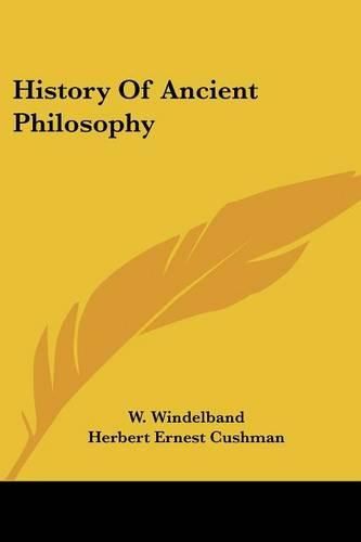 Cover image for History of Ancient Philosophy