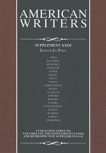 American Writers, Supplement XXIII