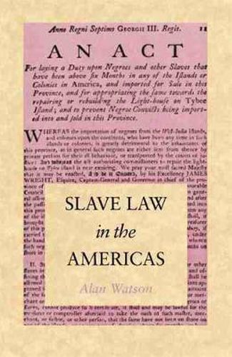 Cover image for Slave Law in the Americas