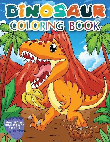 Cover image for Dinosaur Coloring Book for Kids